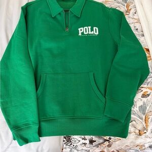 New without tags quarter zip Ralph Lauren Vibrant Green Polo Shirt